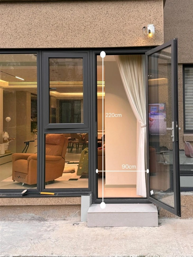 Aluminium Door With Side Panel factory