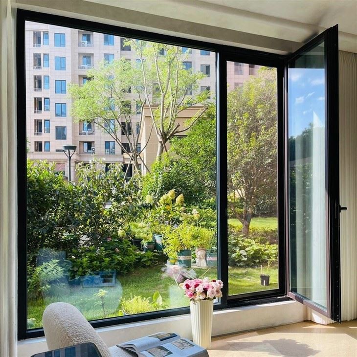 Flush Casement Aluminium Windows factory