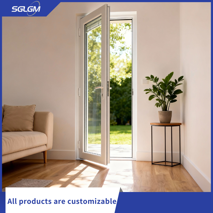 Single Glass UPVC Door