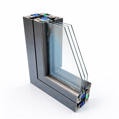 Panel triple de ventanas de escaparate de aluminio comercial