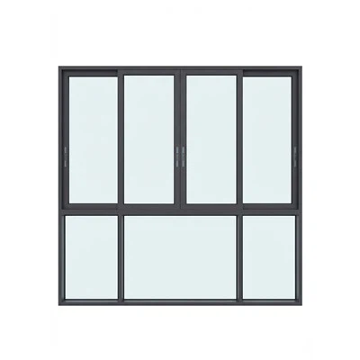 Ventanas de guillotina corredizas de aluminio de primera calidad