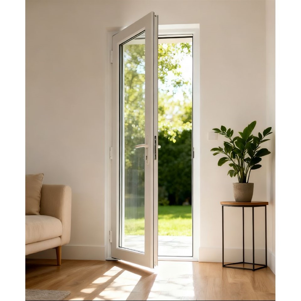 Single Glass UPVC Door